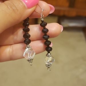 Crystal drop earrings